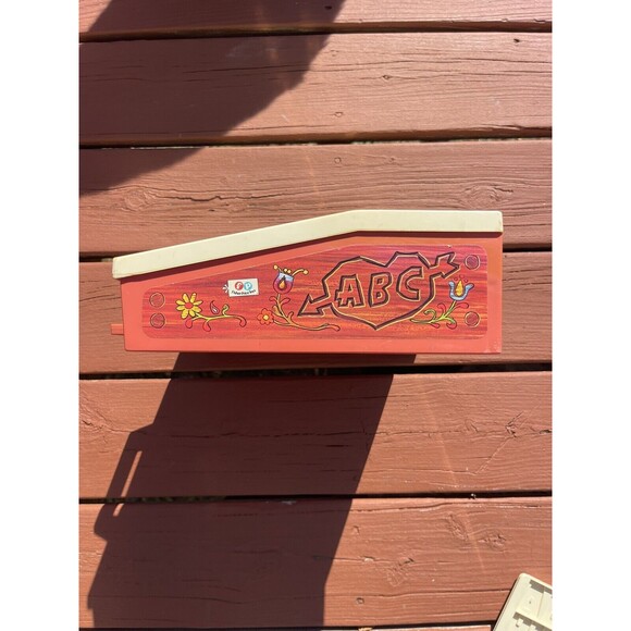 Vintage 1972 Fisher Price School Days Portable Original Play Desk Chalk Board - Picture 7 of 7